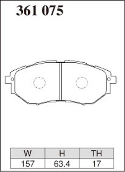 Тормозные колодки Dixcel S type S-361075 Subaru WRX VAG Forester SJG ...