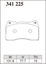 Тормозные колодки Dixcel X type 341225 Mitsubishi Lancer Evolution EVO CP9A CT9A CT9W CZ4A Brembo® 4pot передние