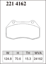 Тормозные колодки Dixcel Premium P-2214162 Renault Alpine A110 ClioRS Megane Alfa Romeo MiTo Brembo® 4pot передние