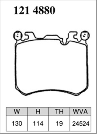 Тормозные колодки Dixcel Premium P-1214880 BMW E70 X5 GY44 E71 X6 GZ44 передние