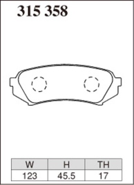 Тормозные колодки Dixcel EXTRA Cruise EC-315358 Toyota Land Cruiser UZJ100 задние