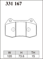 Тормозные колодки Dixcel RE type RE-331167 Honda Integra DC5 Type R Nissan Firelady Z Z33 Skyline CPV35 Brembo® 4pot передние