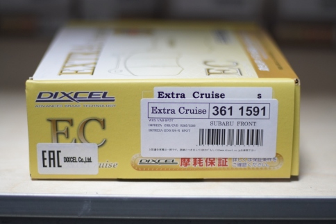 Тормозные колодки Dixcel EXTRA Cruise EC-3611591(RCP112) Subaru WRX VAB Brembo® 6pot 15мм передние фото 2