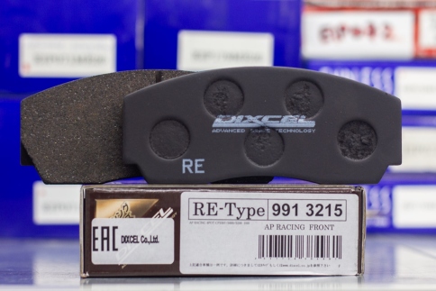 Тормозные колодки Dixcel RE type RE-9913215 AP racing Proma 4pot D50 TH17 CP3307 3720 5000-2xx 5000-4xx 5040 5200 фото 2