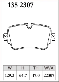 Тормозные колодки Dixcel Premium P-1352307 Audi A6 C8, A8 D4 D5, E-tron, Q7, Q8, VW Touareg CR7 CR8, задние фото 1