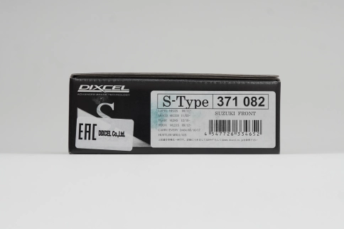 Тормозные колодки Dixcel S type S-371082 Suzuki Carry/Every DA17V DA64, Alto HA24 HA25 HA35, Lapin HE21S  HE22S, Spacia MK32S MK42S , Wagon R MH44S MH45S; Nissan NV100 DR64 DR17, Moco; Mazda AZ Wagon MJ23S; Mitsubishi Town Box DS64W DS17W; передние фото 1
