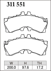 Тормозные колодки Dixcel M Type 311551 Lexus LC500, LS500 F sport, передние фото 5