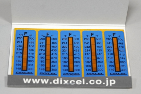 Темостикер DIXCEL для тормозных суппортов, компелект 10шт. фото 4