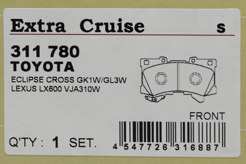 Тормозные колодки Dixcel EXTRA Cruise EC-311780 Toyota Land Cruiser 300 Lexus LX600 передние фото 5