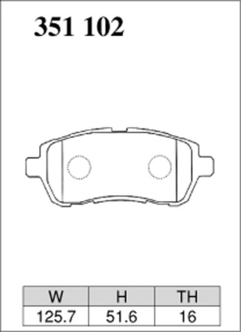 Тормозные  колодки Dixcel S type S-351102 Suzuki Swift Sport, Mazda Demio , Toyota Tank Roomy, Daihatsu Thor,  Ford Fiesta, передние фото 4