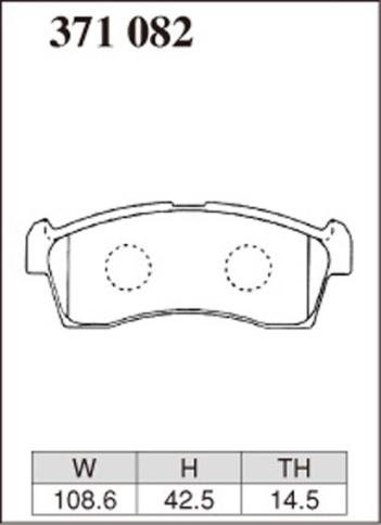 Тормозные колодки Dixcel KP Type KP-371082 Suzuki Carry/Every DA17V DA64, Alto HA24 HA25 HA35, Lapin HE21S  HE22S , Spacia MK32S MK42S , Wagon R MH44S MH45S; Nissan NV100 DR64 DR17, Moco; Mazda AZ Wagon MJ23S; Mitsubishi Town Box DS64W DS17W; передние фото 2