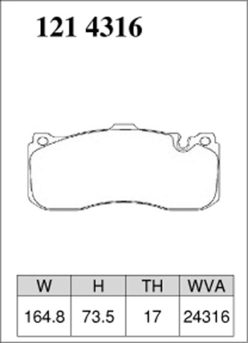 Тормозные колодки Dixcel Z type Z-1214316 BMW E82 E87 E90  MINI R56, для Performance brake Brembo® 6pot kit, передние фото 1
