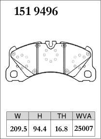 Тормозные колодки Dixcel Premium P-1519496 16,8мм Porsche Panamera 971 976 E-Hybrid / Turbo / GTS , Cayenne 9YA 9YB, Macan  95B, передние фото 4