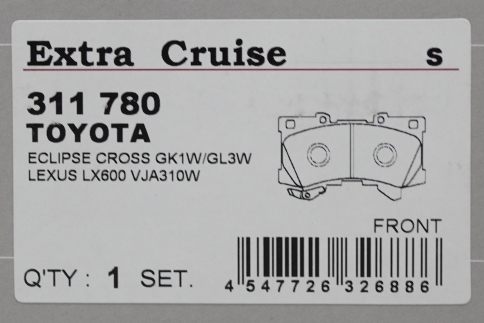 Тормозные колодки Dixcel EXTRA Speed ES-311780 Toyota Land Cruiser 300 Lexus LX600 передние фото 5