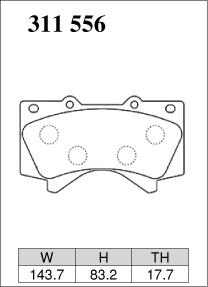 Тормозные колодки Dixcel M type M-311556 Toyota Land Cruiser 200 LC200 Lexus 570 передние фото 4