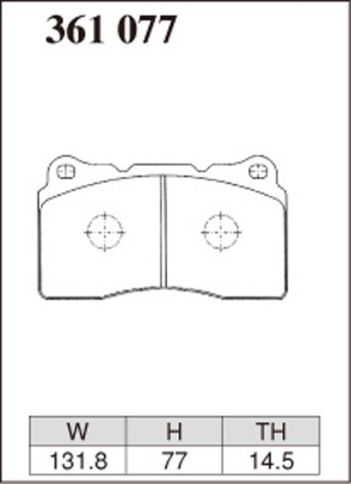 Тормозные колодки Dixcel Specom-β Beta BE-361077 Subaru Impreza WRX GDB GRB Brembo® 4pot передние фото 1