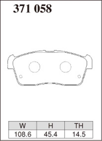 Тормозные колодки Dixcel KP Type KP-371058 Mitsubishi Delica D:2, Mazda Flair Crossover Wagon, Subaru Dex, Suzuki Alto Every Landy Plus Hustler Ignis Solio Spacia Swift Xbee, Chevrolet Cruise, Daihatsu YRV Copen  Boon Storia, передние фото 2