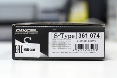 Тормозные  колодки Dixcel S type S-361074 Sumitomo® 4POT Subaru Forester Impreza GC GF GD GG WRX STi Legacy B4 передние фото 3