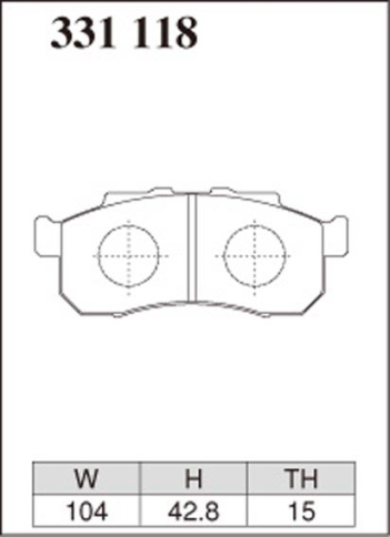 Тормозные колодки Dixcel KP Type KP-331118 Honda Acty HA# , Life JB#, N-BOX JF1, N-ONE JG1 JG2, Toda JA# JW#, Zest JE1 JE2, Vamos / Hobio HM# HJ#, перение фото 2