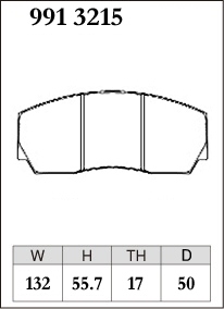 Тормозные колодки Dixcel Z type Z-9913215 AP racing Proma 4pot D50 TH17 CP3307 3720 5000-2xx 5000-4xx 5040 5200 фото 4