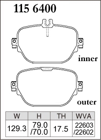 Тормозные колодки Dixcel Premium P-1156400 Mercedes Benz E400, E43 AMG, W213 W238 W257 X290, задние фото 1